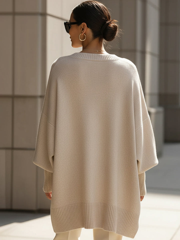Laurent | Women's Asymmetrical Knit Sweater