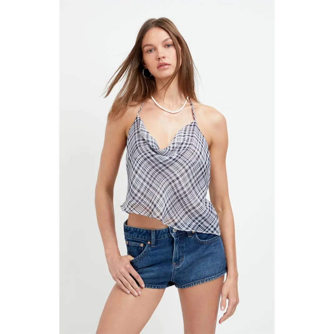 The Elara Low-Rise Micro Denim Short