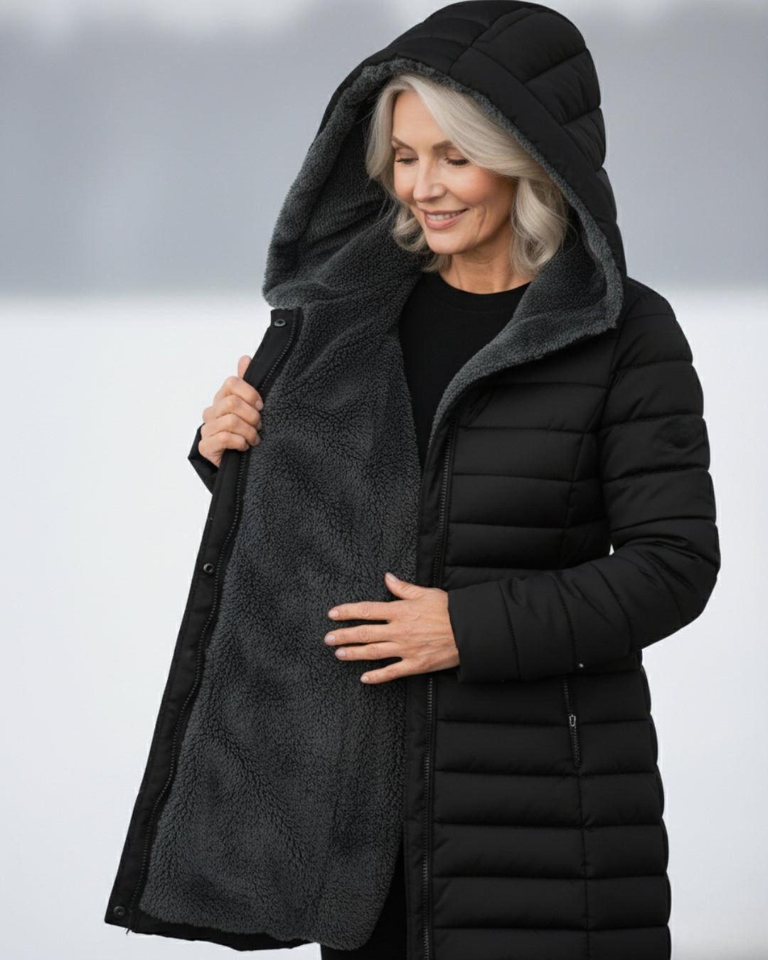 Clair | Puffer jacket lined with fleece