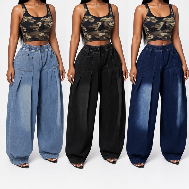 The Elara Stretch Wide-Leg Jeans