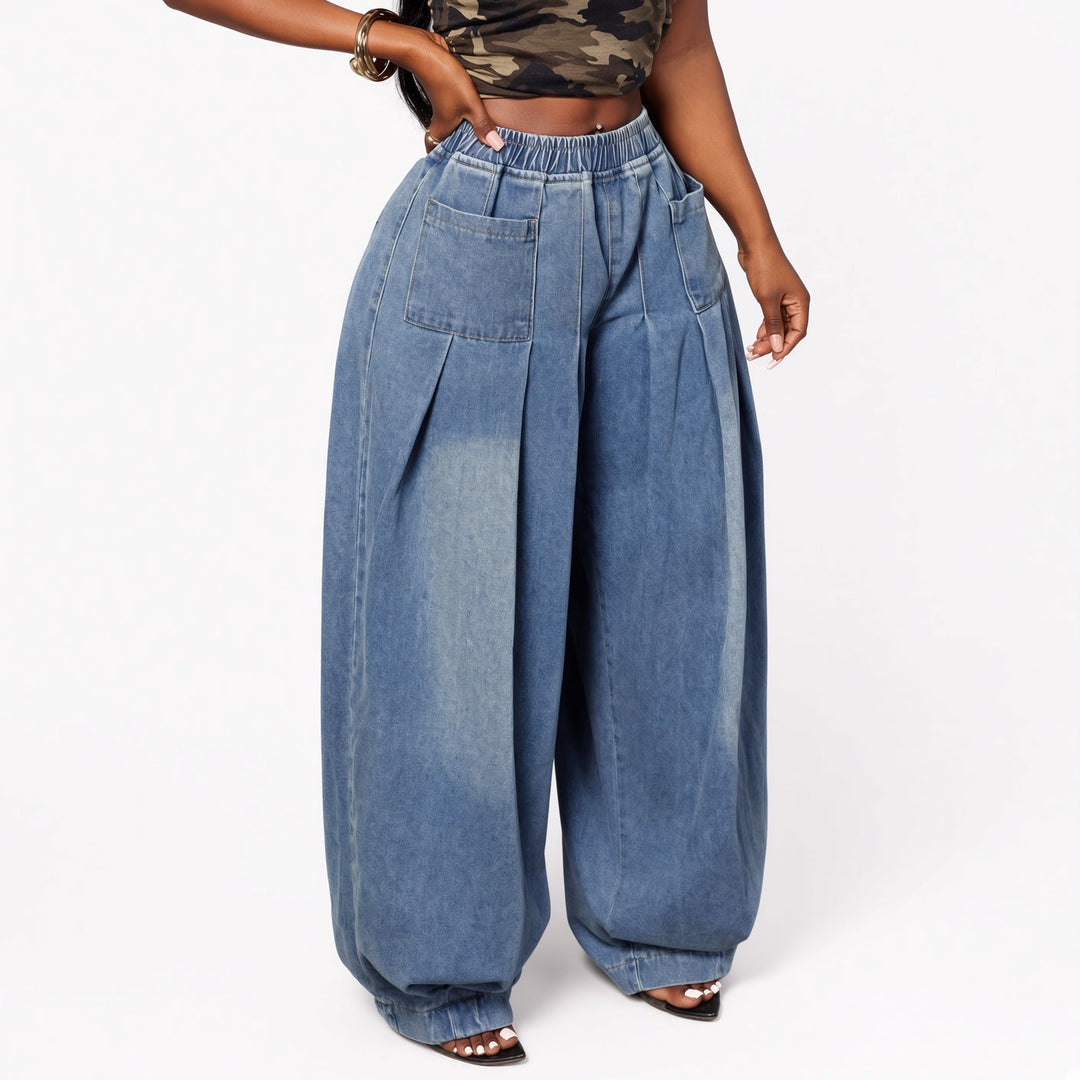 The Elara Stretch Wide-Leg Jeans