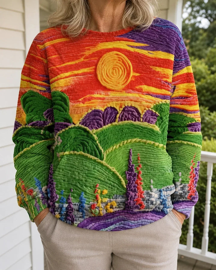 Ravella | Sunburst Landscape Sweater