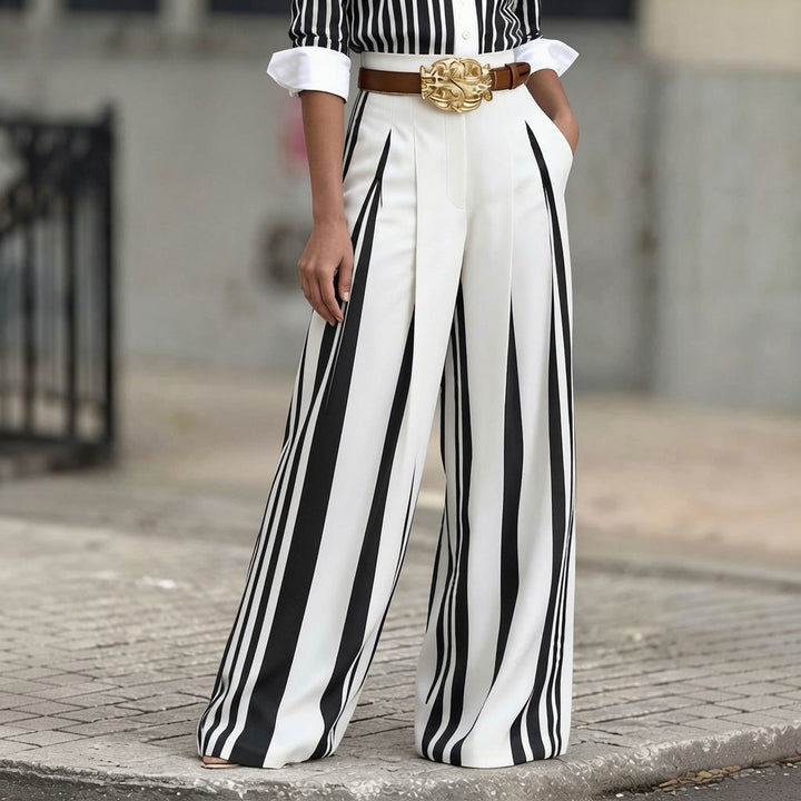 The Elara Riviera Striped Palazzo Pant