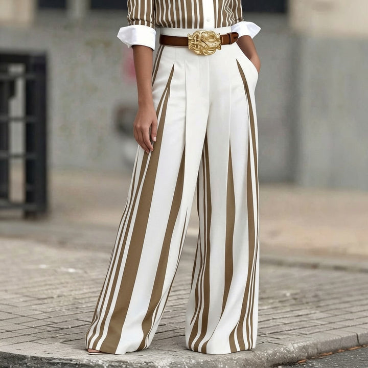 The Elara Riviera Striped Palazzo Pant