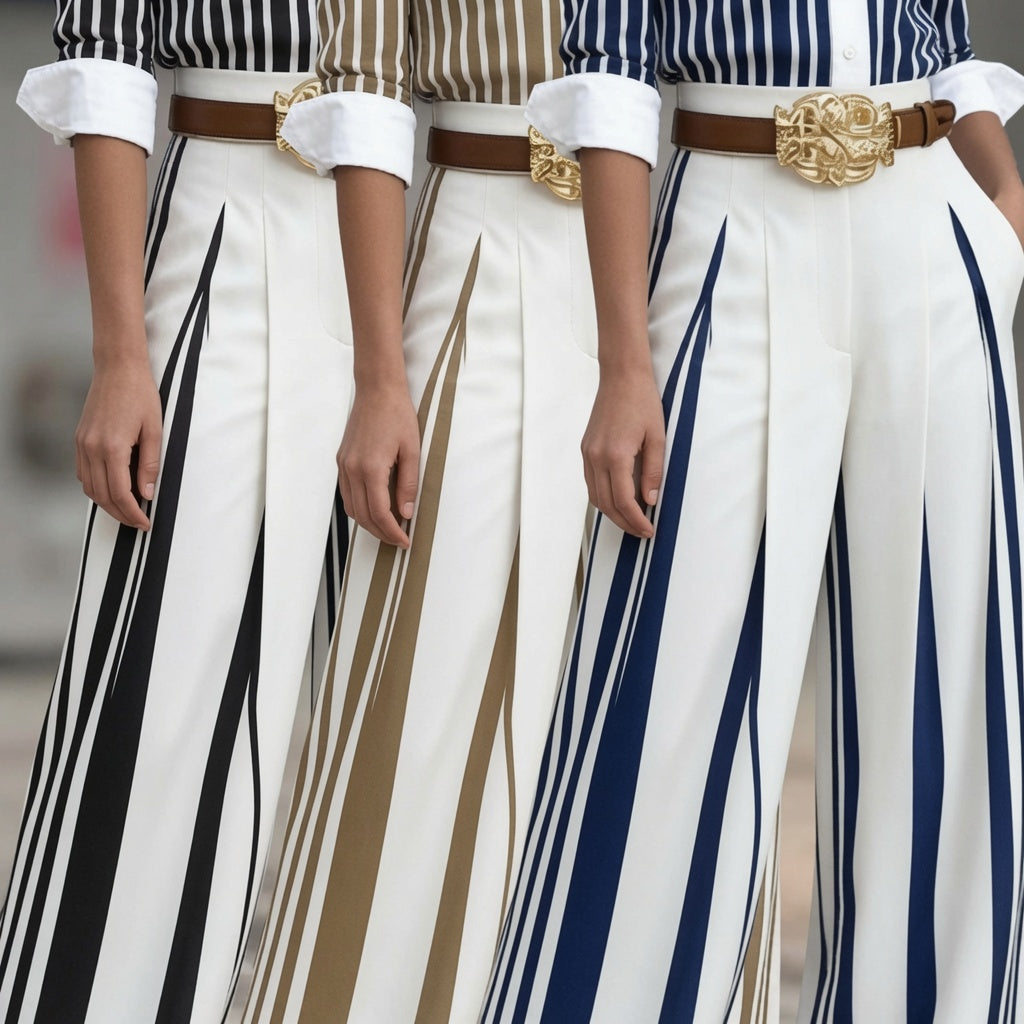 The Elara Riviera Striped Palazzo Pant