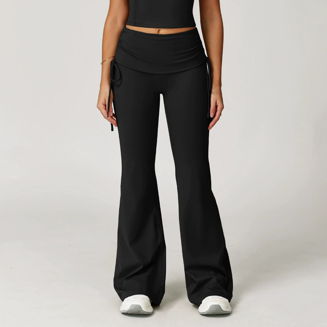 The Elara Foldover High-Waist Flare Pants