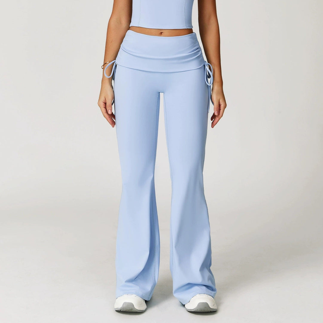 The Elara Foldover High-Waist Flare Pants