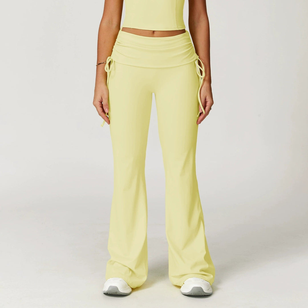 The Elara Foldover High-Waist Flare Pants