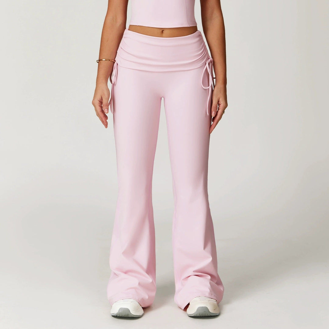 The Elara Foldover High-Waist Flare Pants
