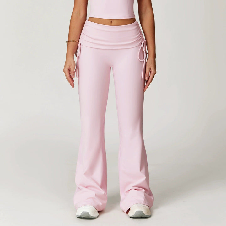 The Elara Foldover High-Waist Flare Pants