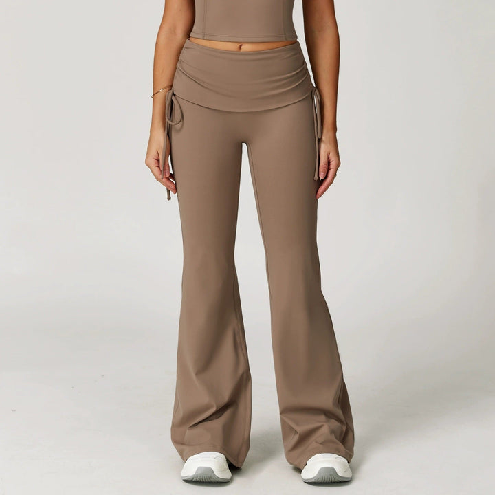 The Elara Foldover High-Waist Flare Pants
