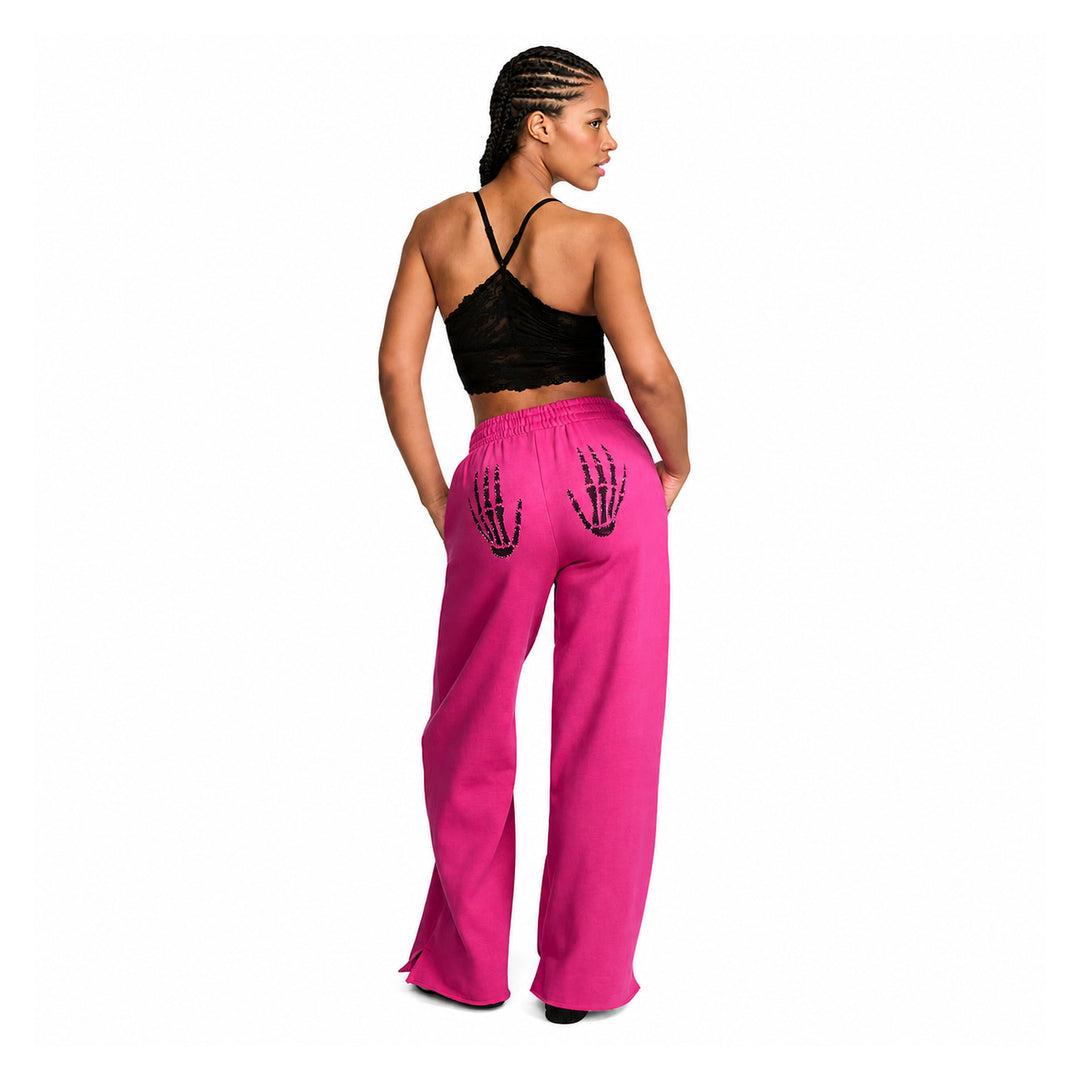 The Elara Skeleton Hands Pink Lounge Set