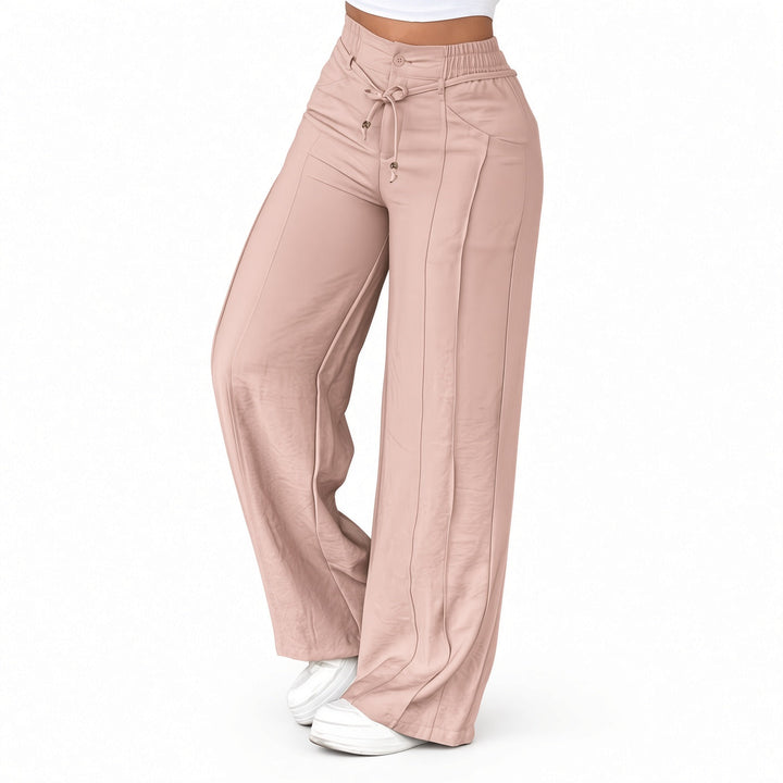 The Elara Drawstring Wide-Leg Pants
