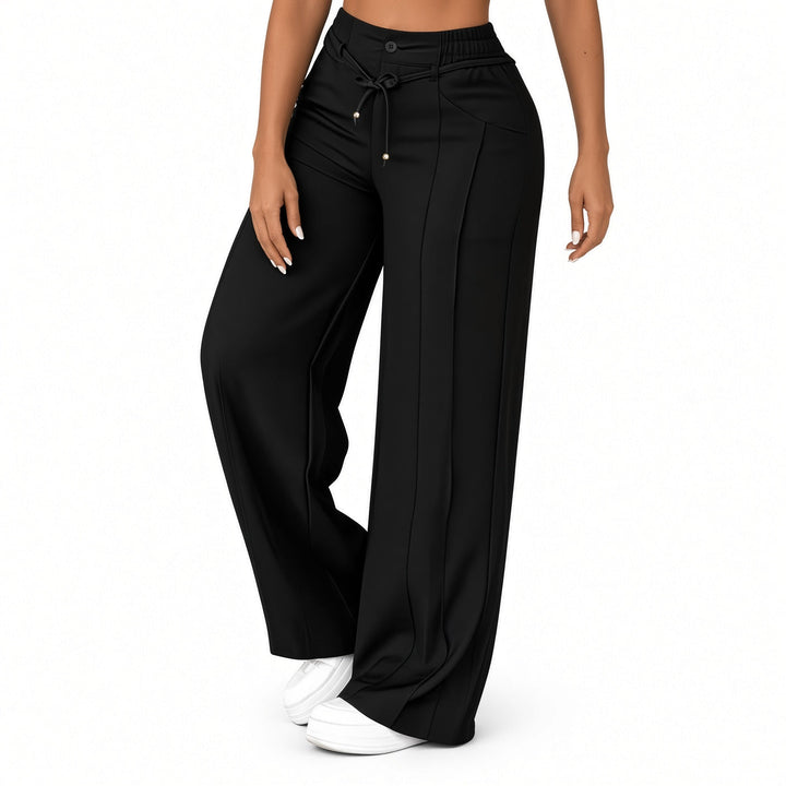 The Elara Drawstring Wide-Leg Pants