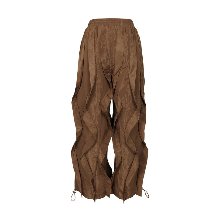 The Elara Wave-Cut Drawstring Cargo Pants