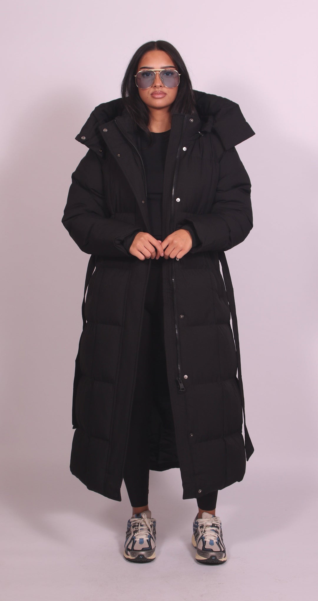 Denise – Hooded Puffer Longline Coat