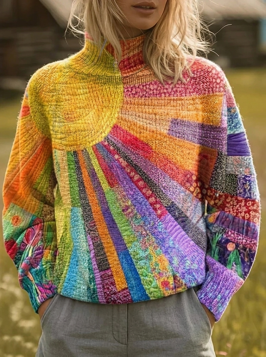 Rosalind | Sunburst Turtleneck