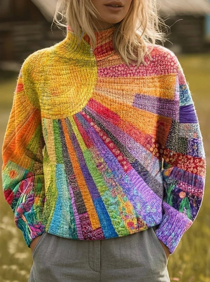 Rosalind | Sunburst Turtleneck