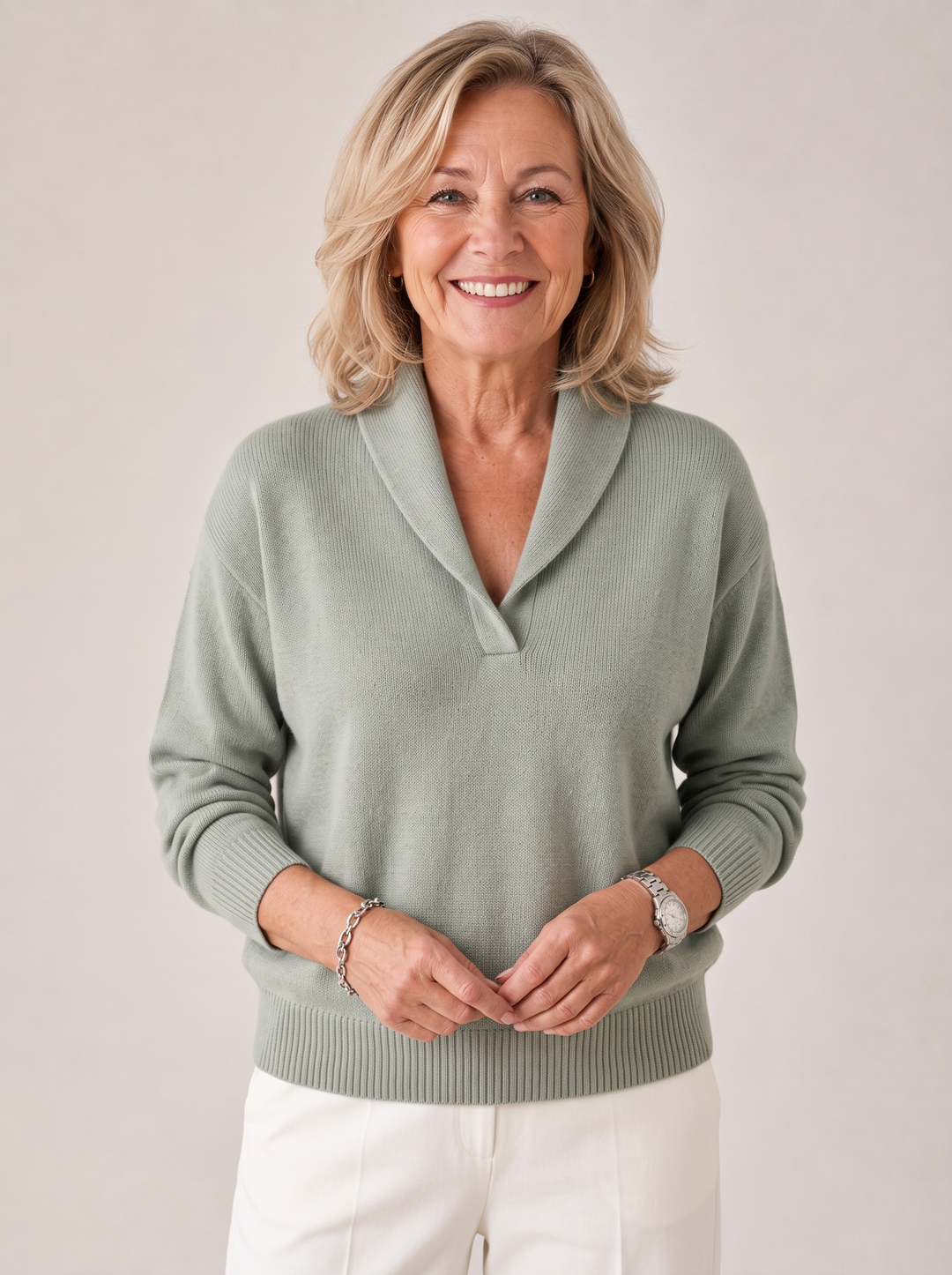 Greta | Women's Shawl Collar Sweater