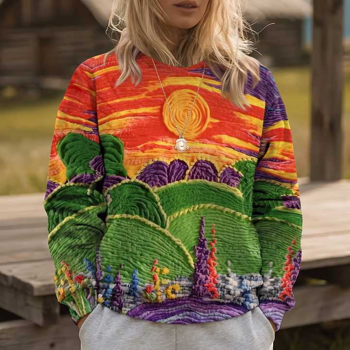 Ravella | Sunburst Landscape Sweater