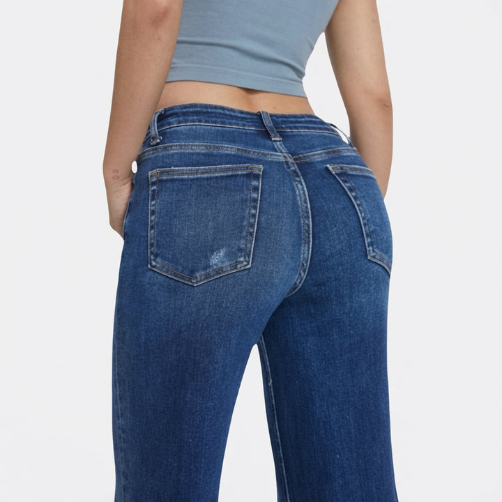 The Elara Curve-Lift Wide Leg Jeans