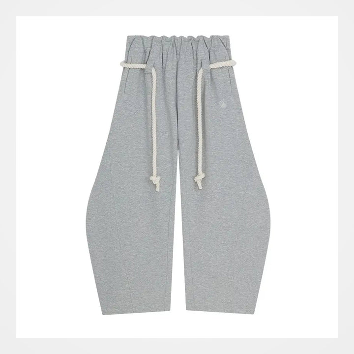 The Elara Rope-Belt Balloon-Leg Sweatpants