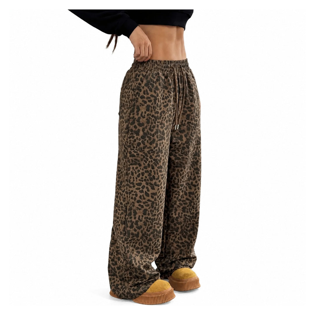 The Elara Relaxed Leopard Wide-Leg Pants